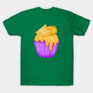 Cute orange cupcake 🧁. T-Shirt